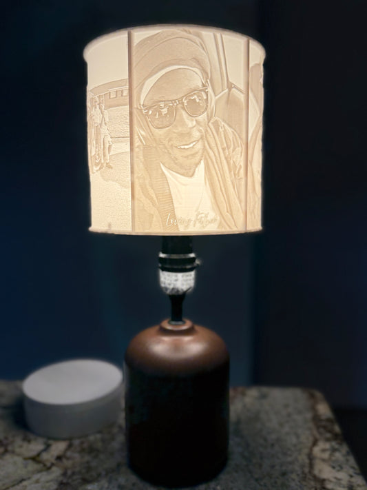 Custom Lamp shade w/ base