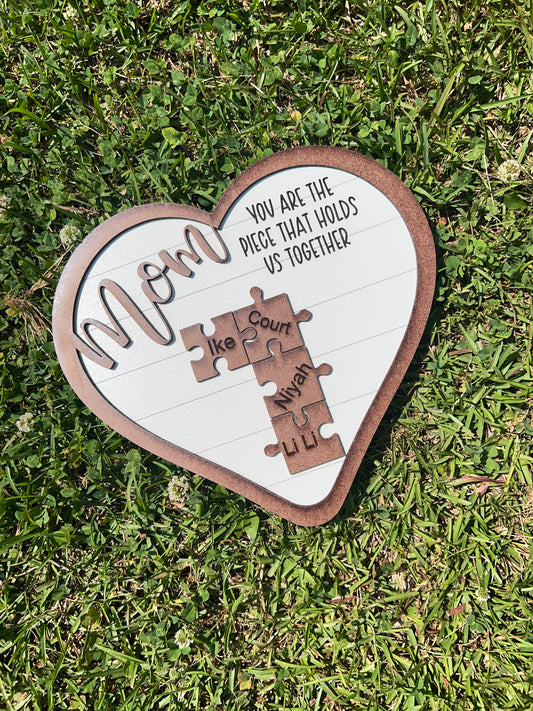 Mom Heart Sign