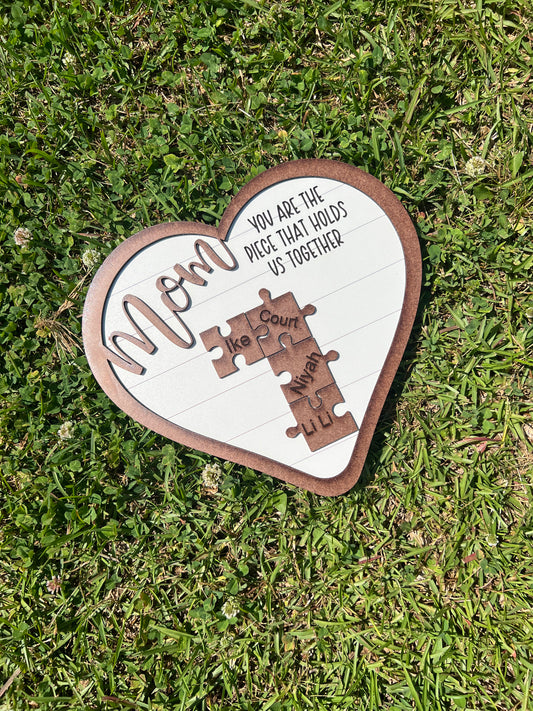 Mom Heart Sign