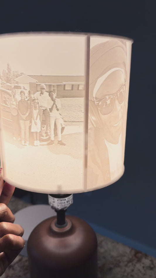Custom Lamp shade w/ base