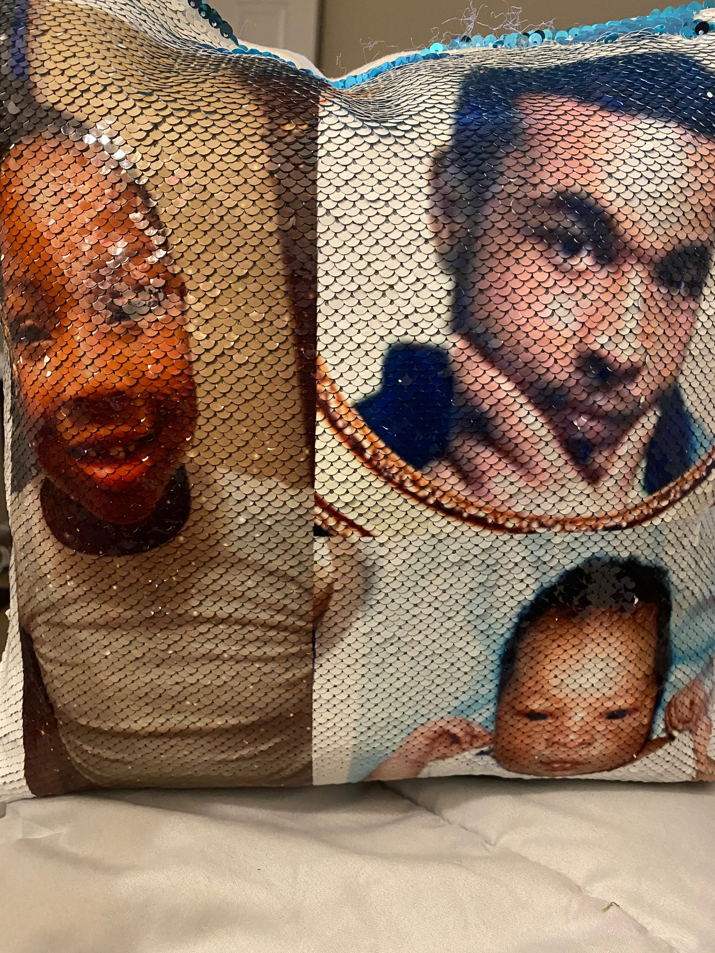 Custom Sequin Pillow