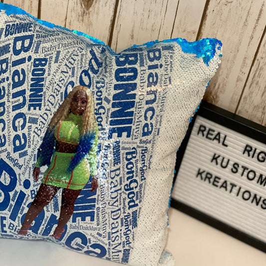 Custom Sequin Pillow