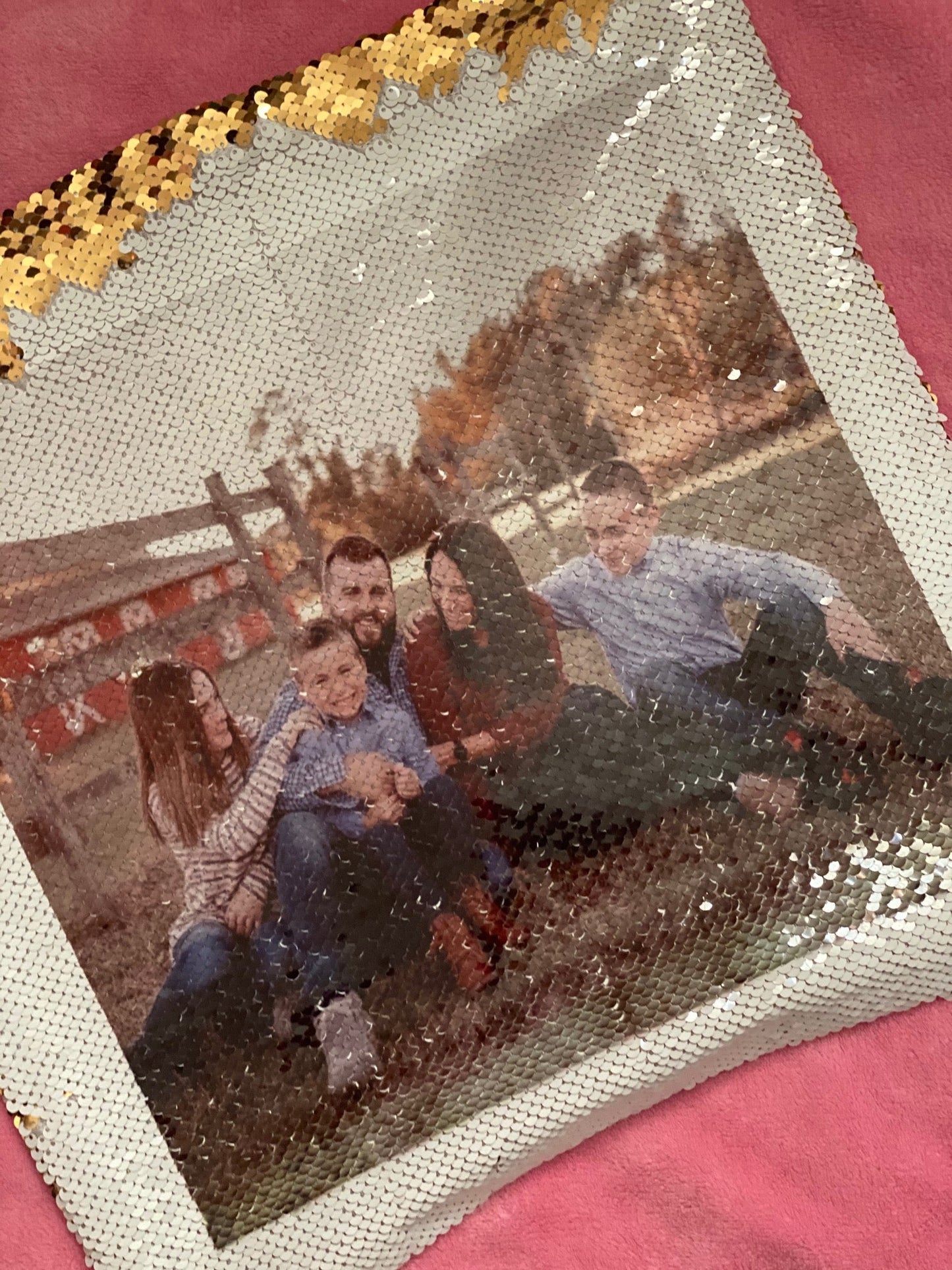 Custom Sequin Pillow