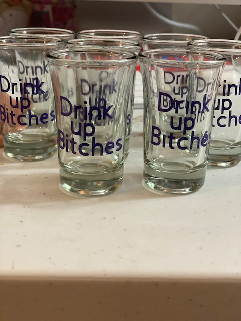 Shot Glass w/ Vinyl