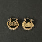 Name Plate Hoop Earrings